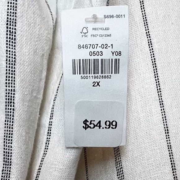 OLD NAVY 2pc SET Linen blend blazer and short set PLUS SIZE 2X - Picture 11 of 13